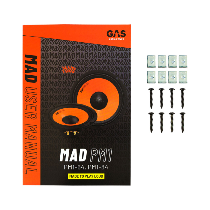 Set midbass GAS MAD PM1-64 16,5 cm 60W [8]