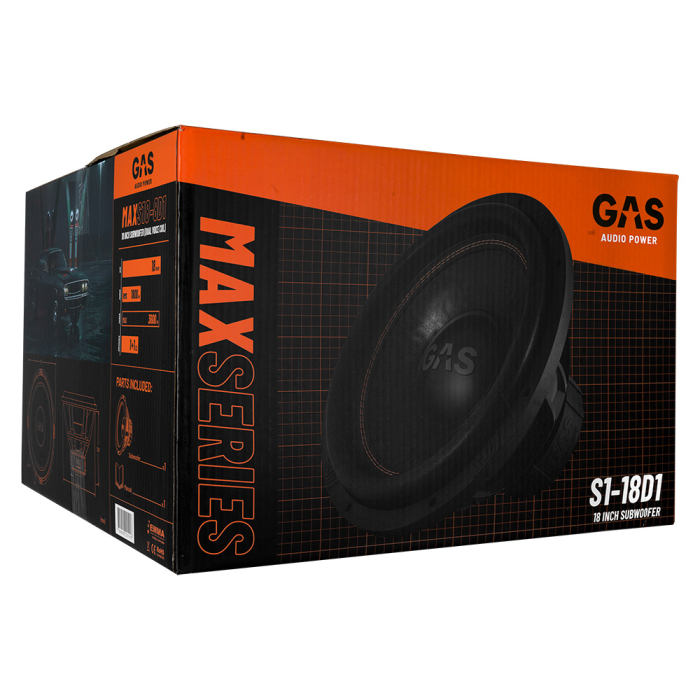 Subwoofer auto GAS MAX S1-18D1 18 inch 1800W 1 Ohm [8]