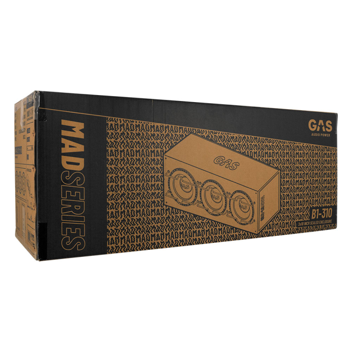 Subwoofer auto pasiv GAS MAD B1-310 750W cu incinta [10]