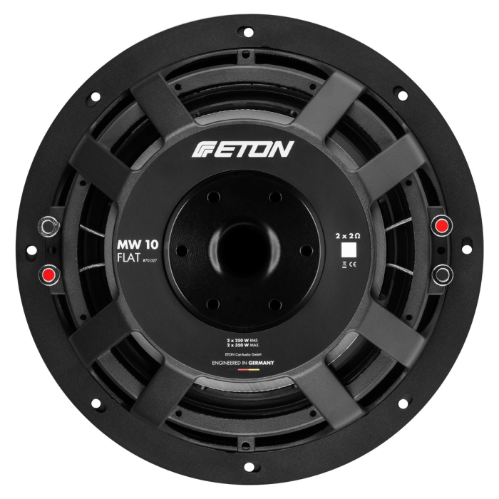 Subwoofer auto plat ETON MW 10 FLAT 25 cm 500W 2x2 Ohm [3]