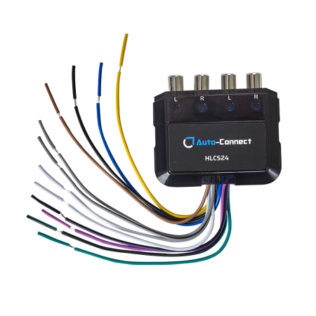 Adaptoare de semnal - Convertor High-Low Auto-Connect HLCS24 4 canale 150W RMS per canal iesire RCA