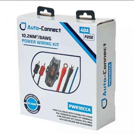 Kit de cablare amplificator Auto-Connect PWK10CCA Pure CCA 10.2 mm2 8 AWG [1]