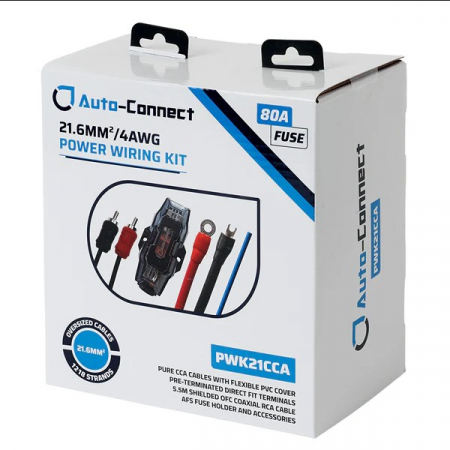 Kit de cablare amplificator Auto-Connect PWK21CCA Pure CCA 21.6 mm² 4 AWG [1]