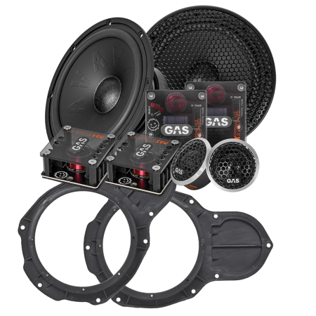 Difuzoare auto - Pachet difuzoare auto componente VW Passat GAS MAX K2-64 16.5 cm 130W cu inele adaptor