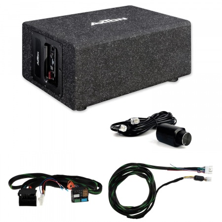 Subwoofer auto dedicat - Pachet subwoofer activ Plug and Play Axton ATB120QBA pentru VW