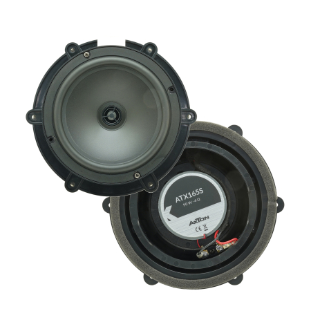 Pachete dedicate VW Passat B7 & B8 - Set difuzoare auto coaxiale usi fata VW Passat B8 2014-2023 Axton ATX165S 16.5cm 90W cu inele si mufa adaptoare