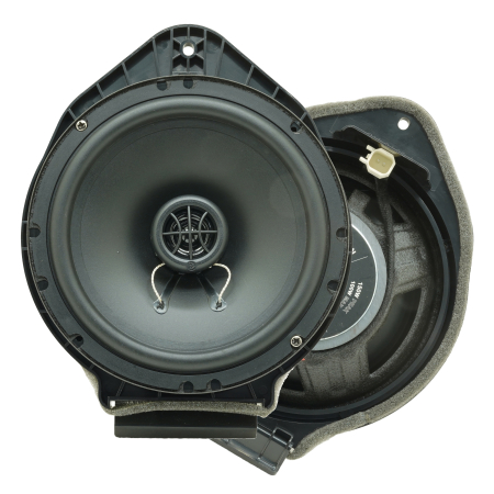 Difuzoare auto - Set difuzoare auto coaxiale usi spate Opel Astra J DLS Performance PA6 16.5cm 50W cu inele si mufa adaptoare