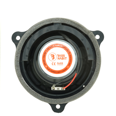 Set difuzoare auto coaxiale usi spate Dacia Dokker 2013-2017 Bass Habit P165 16.5cm 60W cu inele si mufa adaptoare [5]