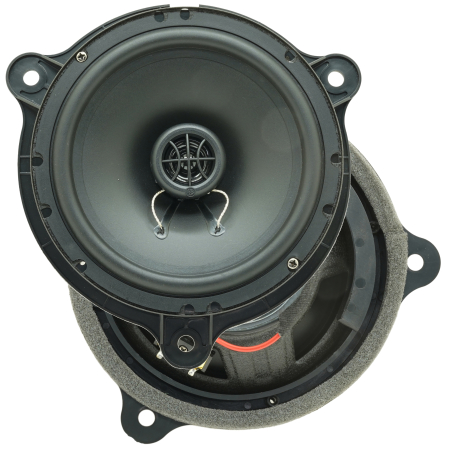 Difuzoare auto - Set difuzoare auto coaxiale usi spate Dacia Lodgy 2012-2021 DLS Performance PA6 16.5cm 50W cu inele si mufa adaptoare