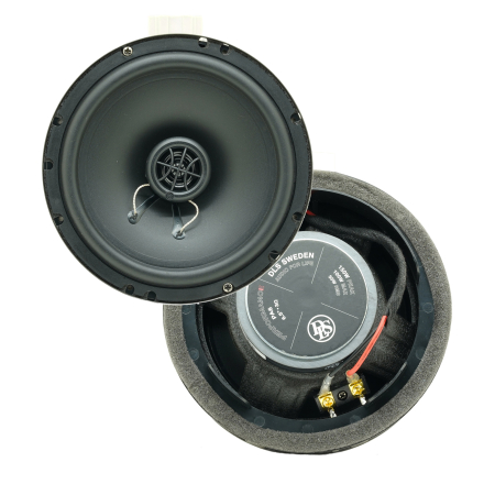Difuzoare auto - Set difuzoare auto coaxiale usi spate VW T-Roc 2017-2024 DLS Performance PA6 16.5cm 50W cu inele si mufa adaptoare