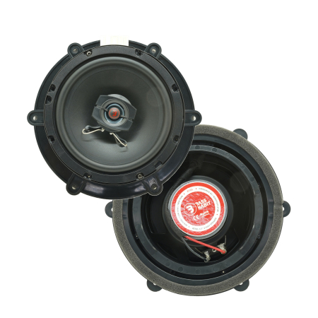 Difuzoare auto - Set difuzoare auto coaxiale usi spate VW Tiguan 2 2016-2022 Bass Habit R165 16.5cm 60W cu inele si mufa adaptoare