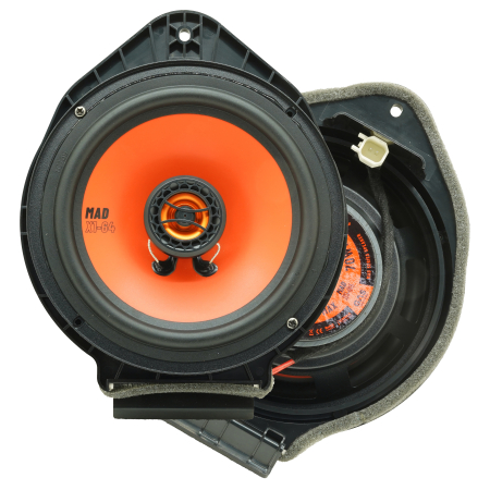 Difuzoare auto - Set difuzoare auto coaxiale usi spate Opel Astra J GAS MAD X1-64 16.5cm 70W cu inele si mufa adaptoare