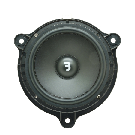 Set difuzoare auto componente usi fata Dacia Sandero 2013 - 2020 Bass Habit P165C 16.5cm 60W cu inele si mufa adaptoare [1]