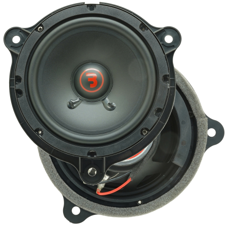 Difuzoare auto - Set difuzoare auto componente usi fata Dacia Logan 2013-prezent Bass Habit R165C 16.5cm 60W cu inele si mufa adaptoare