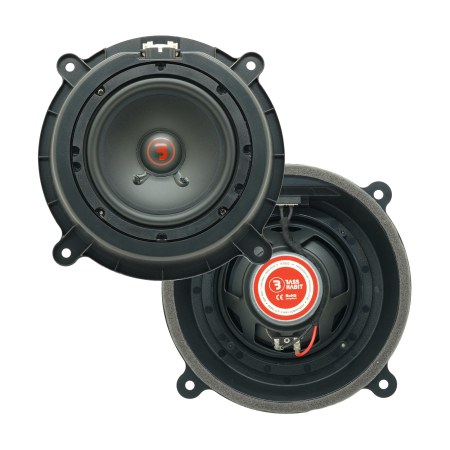 Difuzoare auto - Set difuzoare auto componente usi fata Mazda 3 2014 - 2019 Bass Habit R165C 16.5cm 60W cu inele si mufa adaptoare