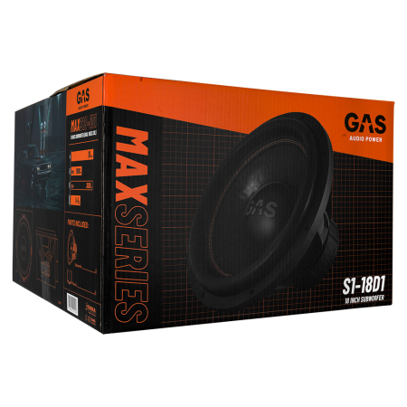 Subwoofer auto GAS MAX S1-18D1 18 inch 1800W 1 Ohm [7]