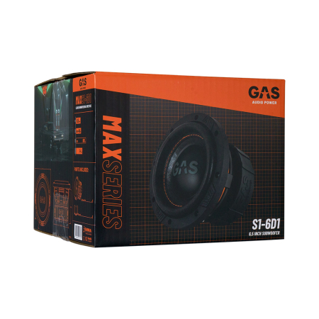 Subwoofer auto GAS MAX S1-6D1 6.5 inch 400W 1 Ohm [6]