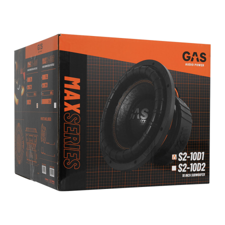 Subwoofer auto GAS MAX S2-10D1 10 inch 2000W 1 Ohm [6]