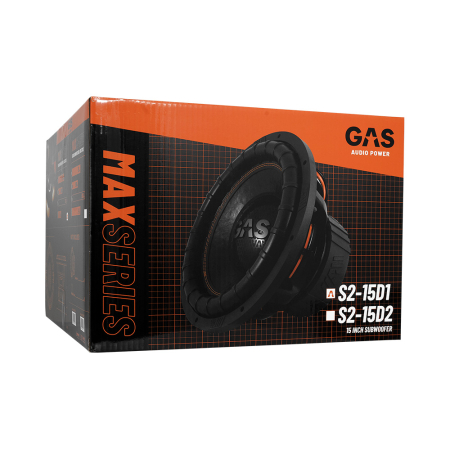 Subwoofer auto GAS MAX S2-15D1 15 inch 2500W 1 Ohm [6]