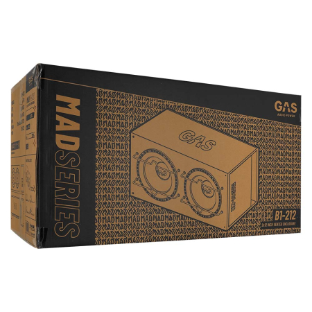 Subwoofer auto pasiv GAS MAD B1-212 600W cu incinta [9]