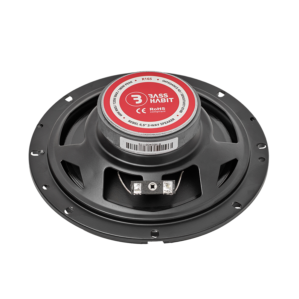 Set difuzoare auto coaxiale usi spate Renault Scenic IV 2016-2023 Bass Habit R165 16.5cm 60W cu inele si mufa adaptoare [7]