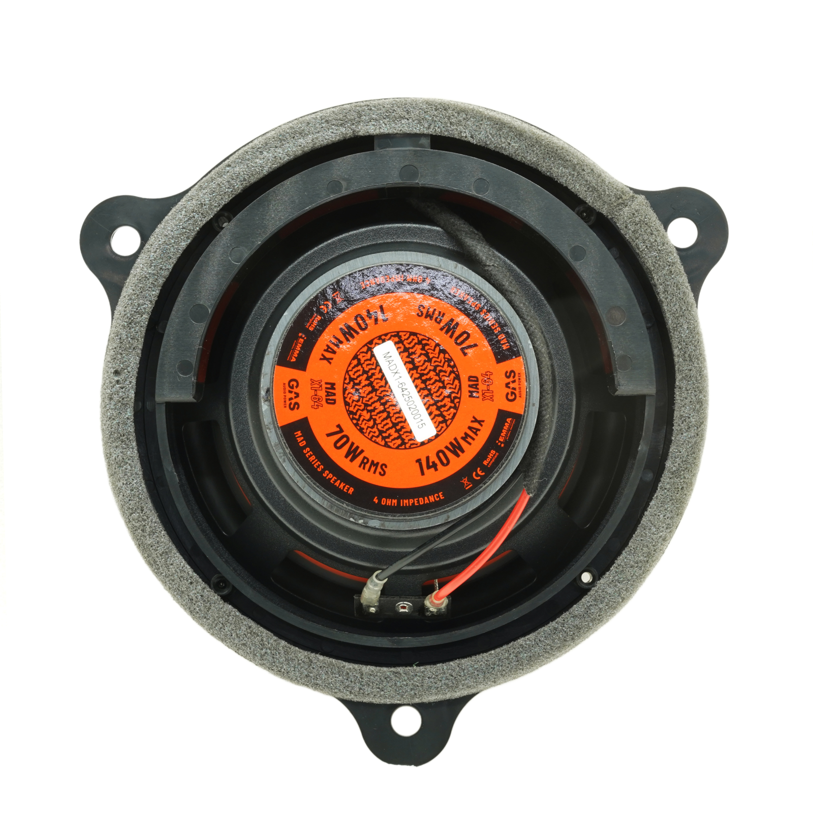 Set difuzoare auto coaxiale usi spate Renault Scenic IV 2016-2023 GAS MAD X1-64 16.5cm 70W cu inele si mufa adaptoare [2]