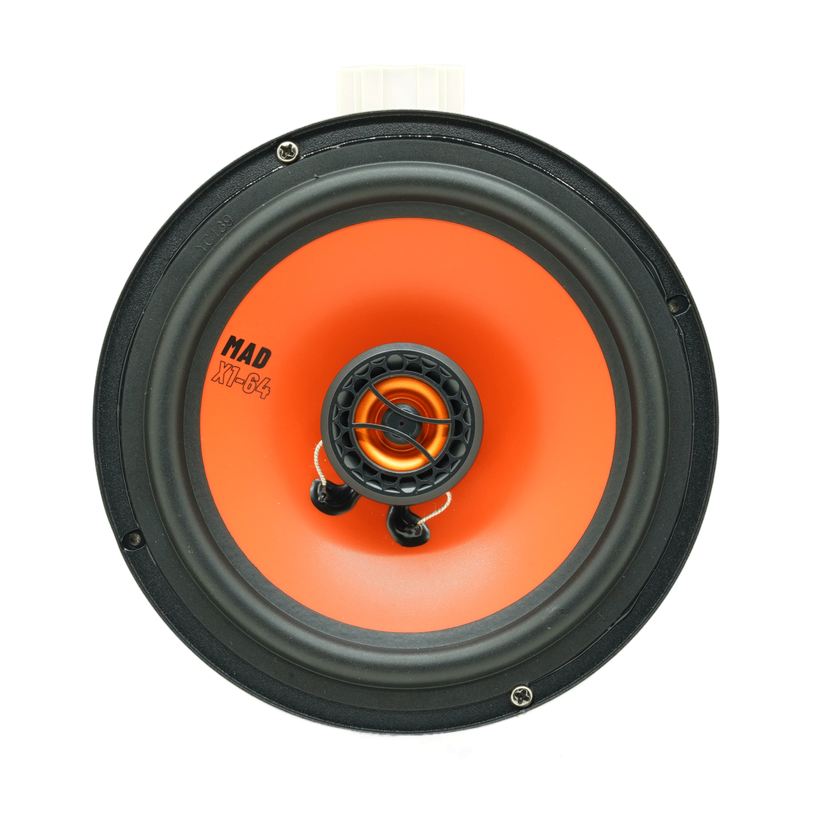 Set difuzoare auto coaxiale usi spate VW T-Roc 2017-2024 GAS MAD X1-64 16.5cm 70W cu inele si mufa adaptoare [1]