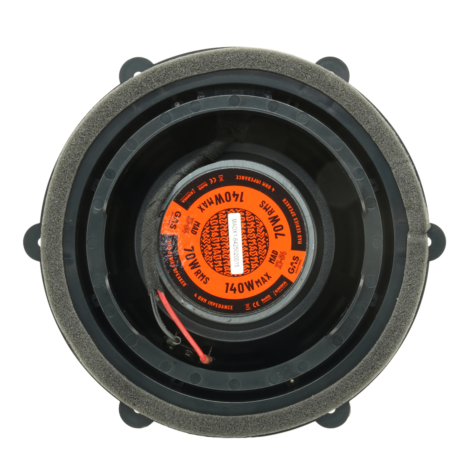 Set difuzoare auto coaxiale usi spate VW Tiguan 2 2016-2022 GAS MAD X1-64 16.5cm 70W cu inele si mufa adaptoare [2]