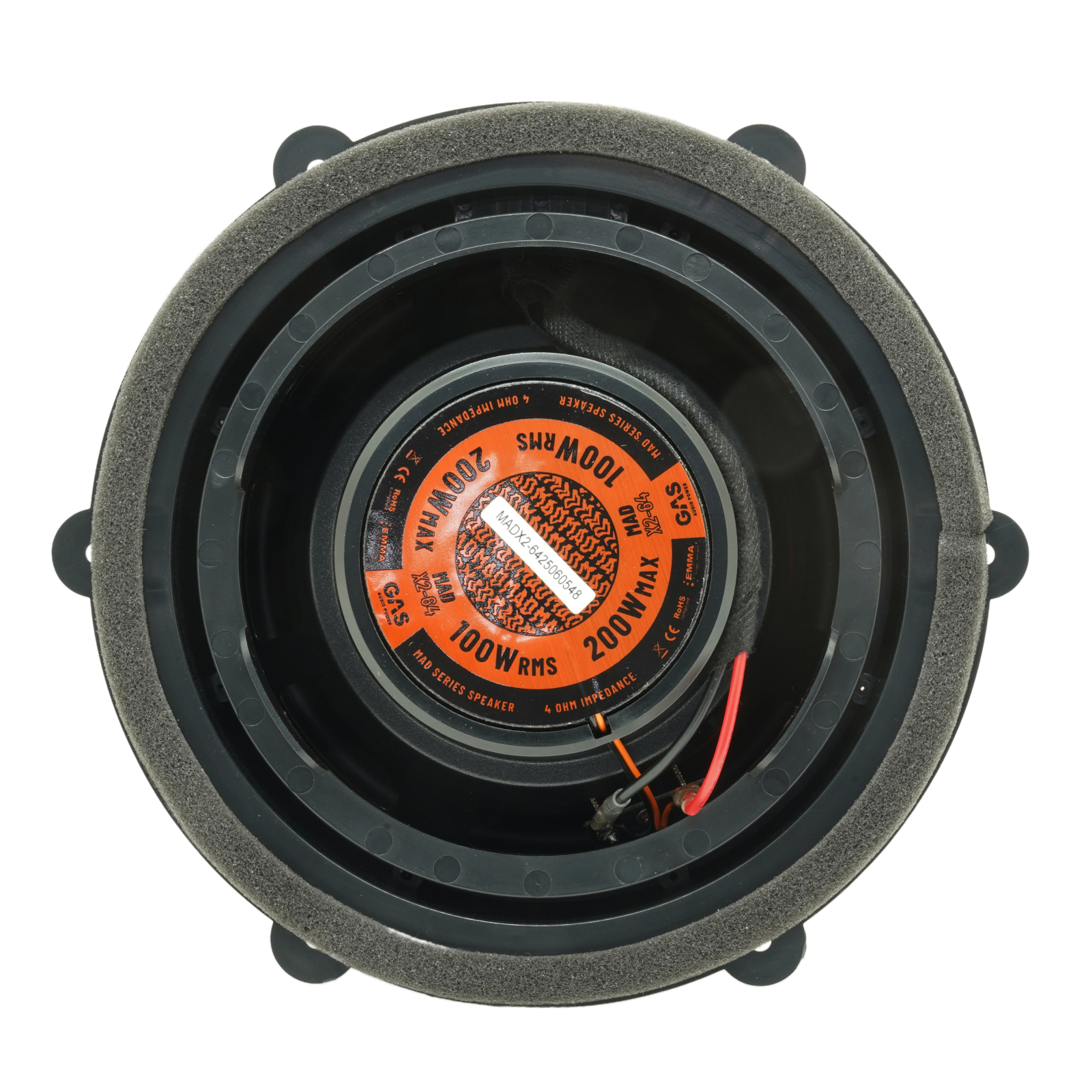 Set difuzoare auto coaxiale usi spate VW Passat B8 2014-2023 GAS MAD X2-64 16.5cm 100W cu inele si mufa adaptoare [2]