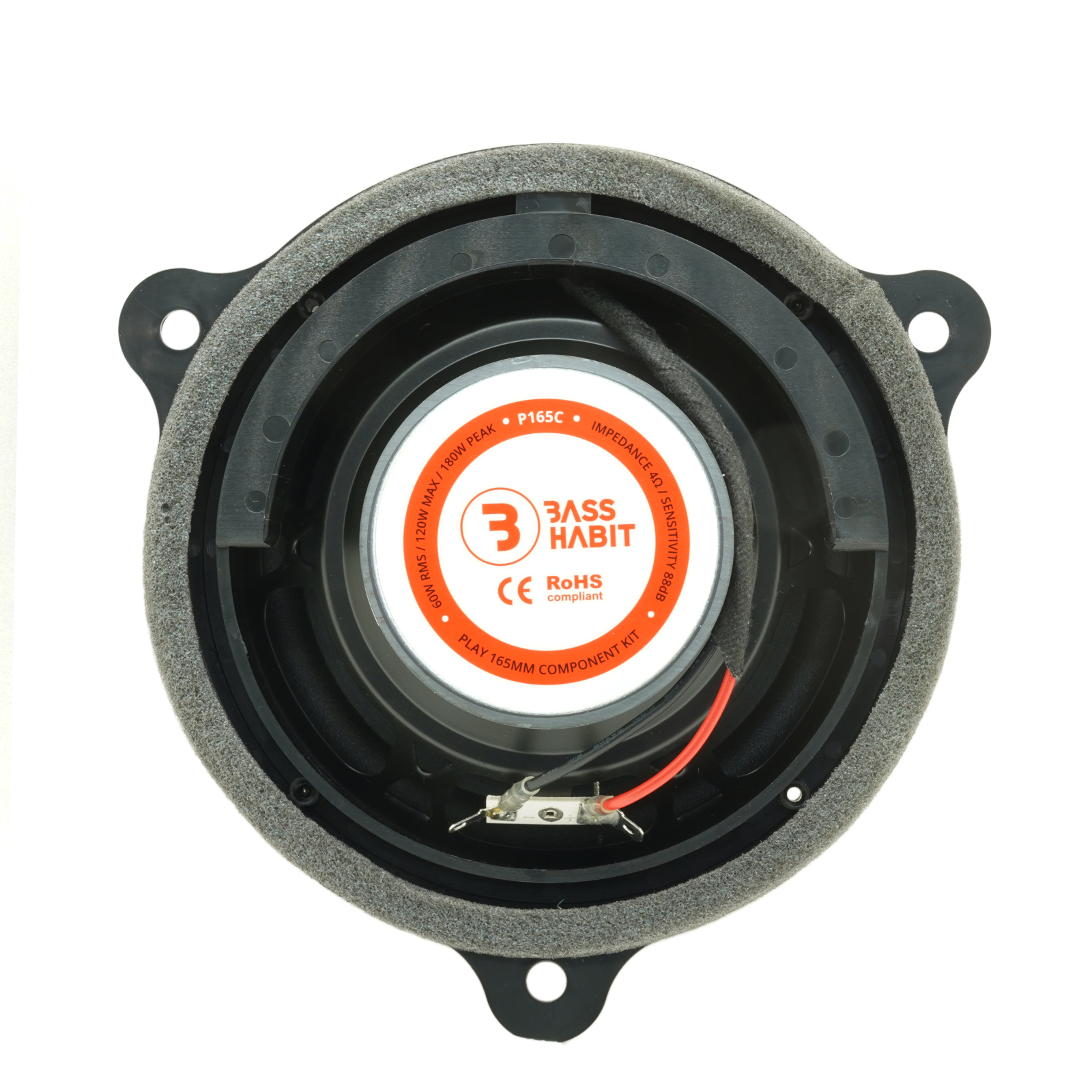 Set difuzoare auto componente usi fata Renault Scenic IV 2016-2023 Bass Habit P165C 16.5cm 60W cu inele si mufa adaptoare [3]