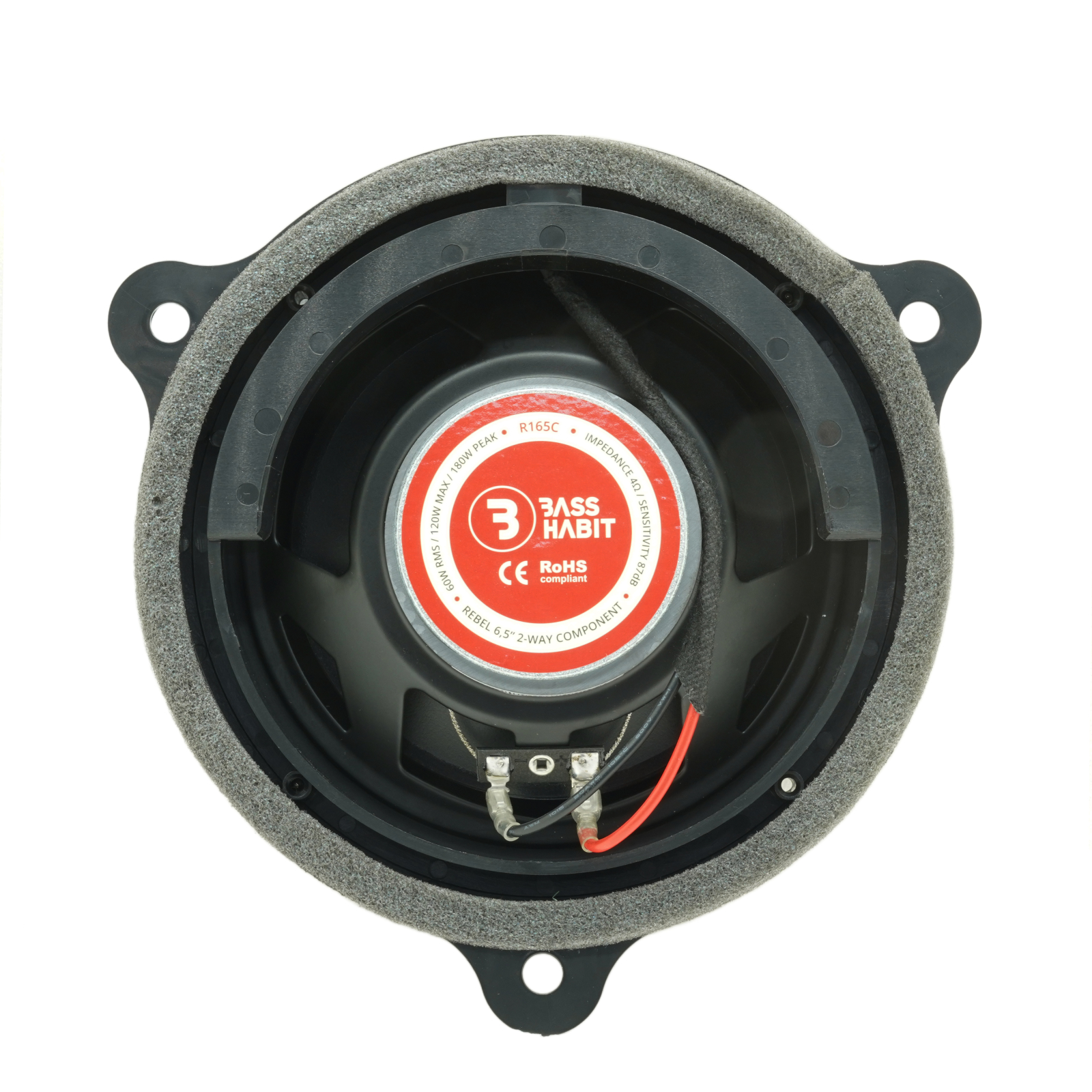 Set difuzoare auto componente usi fata Renault Scenic IV 2016-2023 Bass Habit R165C 16.5cm 60W cu inele si mufa adaptoare [2]