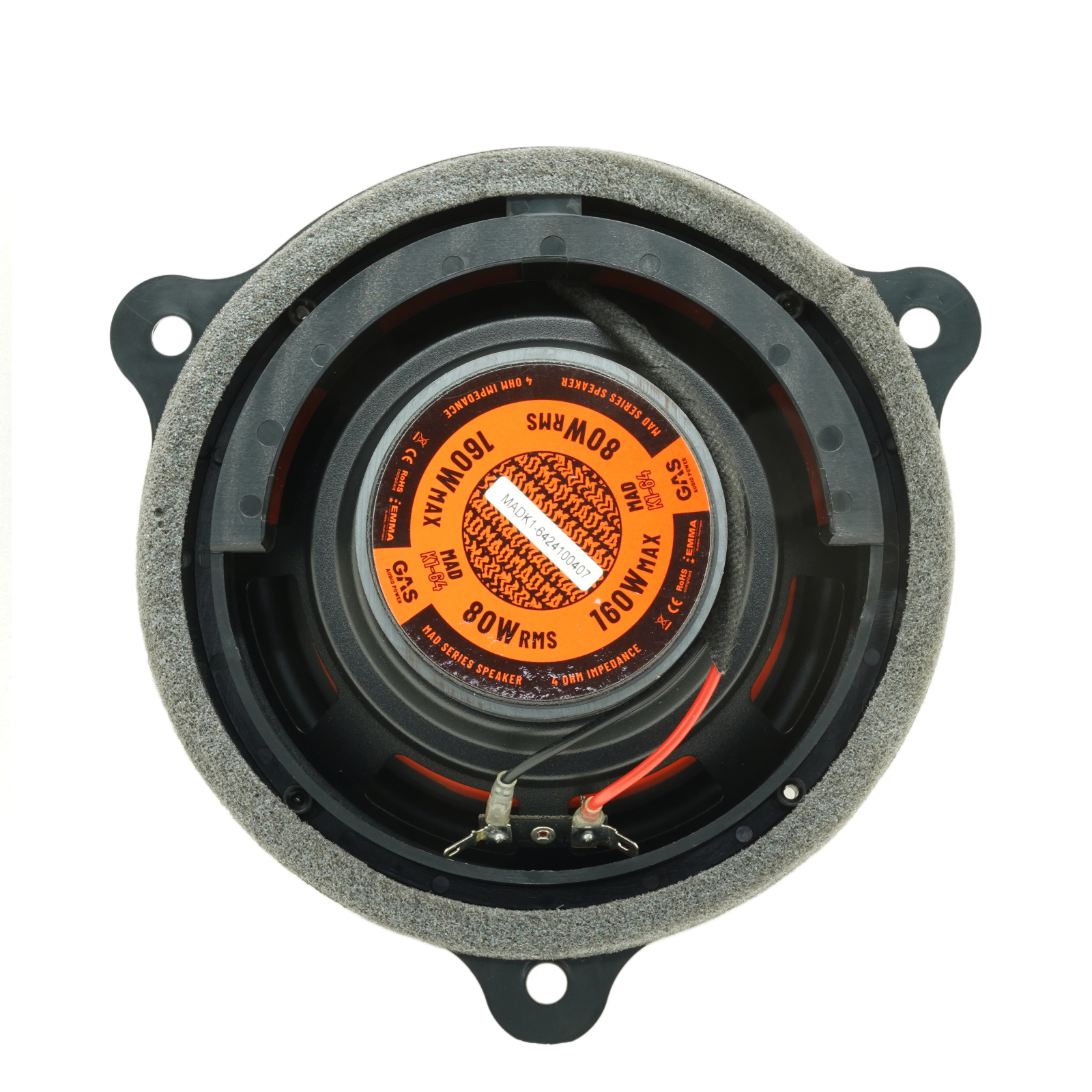 Set difuzoare auto componente usi fata Renault Scenic IV 2016-2023 GAS MAD K1-64 16.5cm 80W cu inele si mufa adaptoare [3]