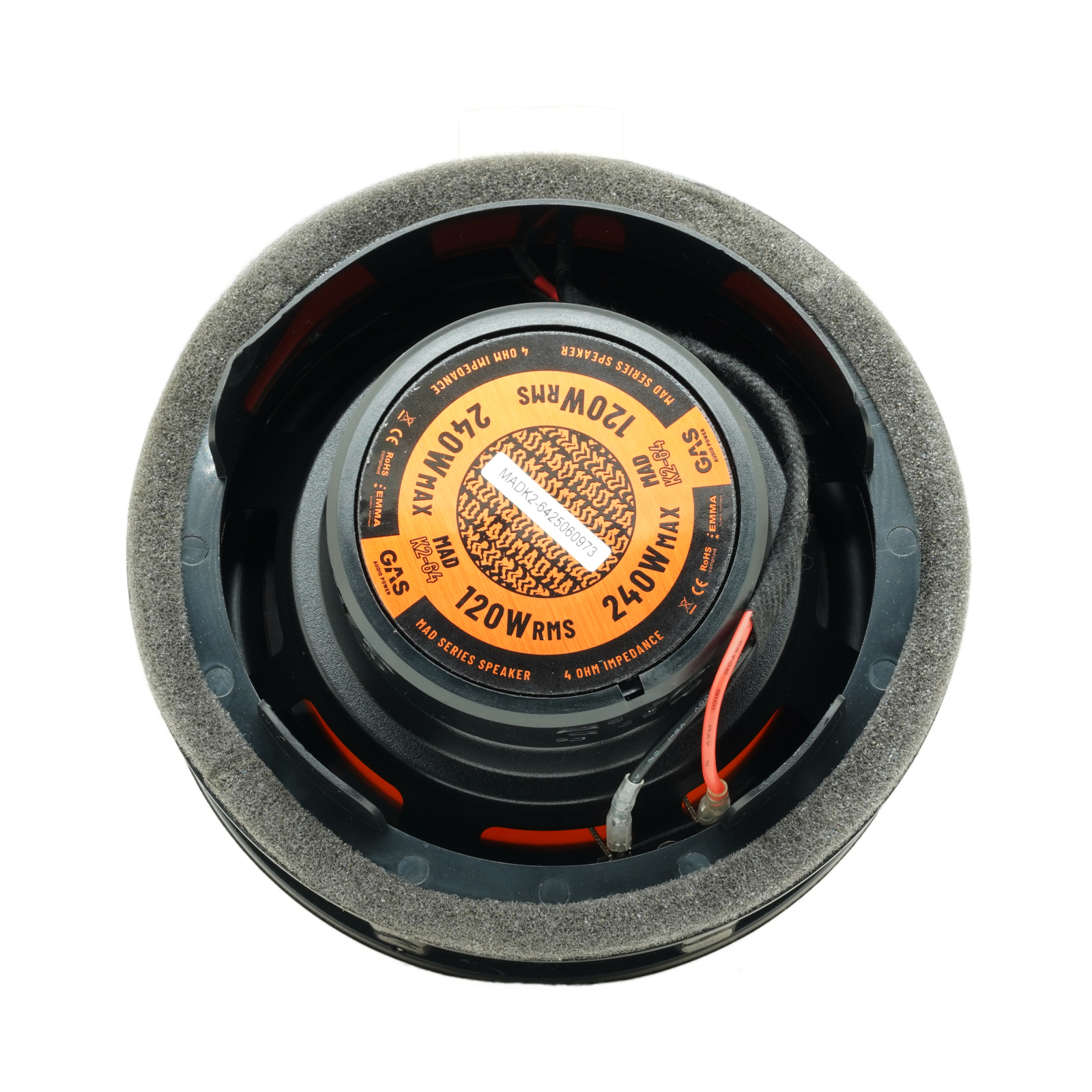 Set difuzoare auto componente usi fata VW Passat B7 2010-2014 GAS MAD K2-64 16.5cm 120W cu inele si mufa adaptoare [2]