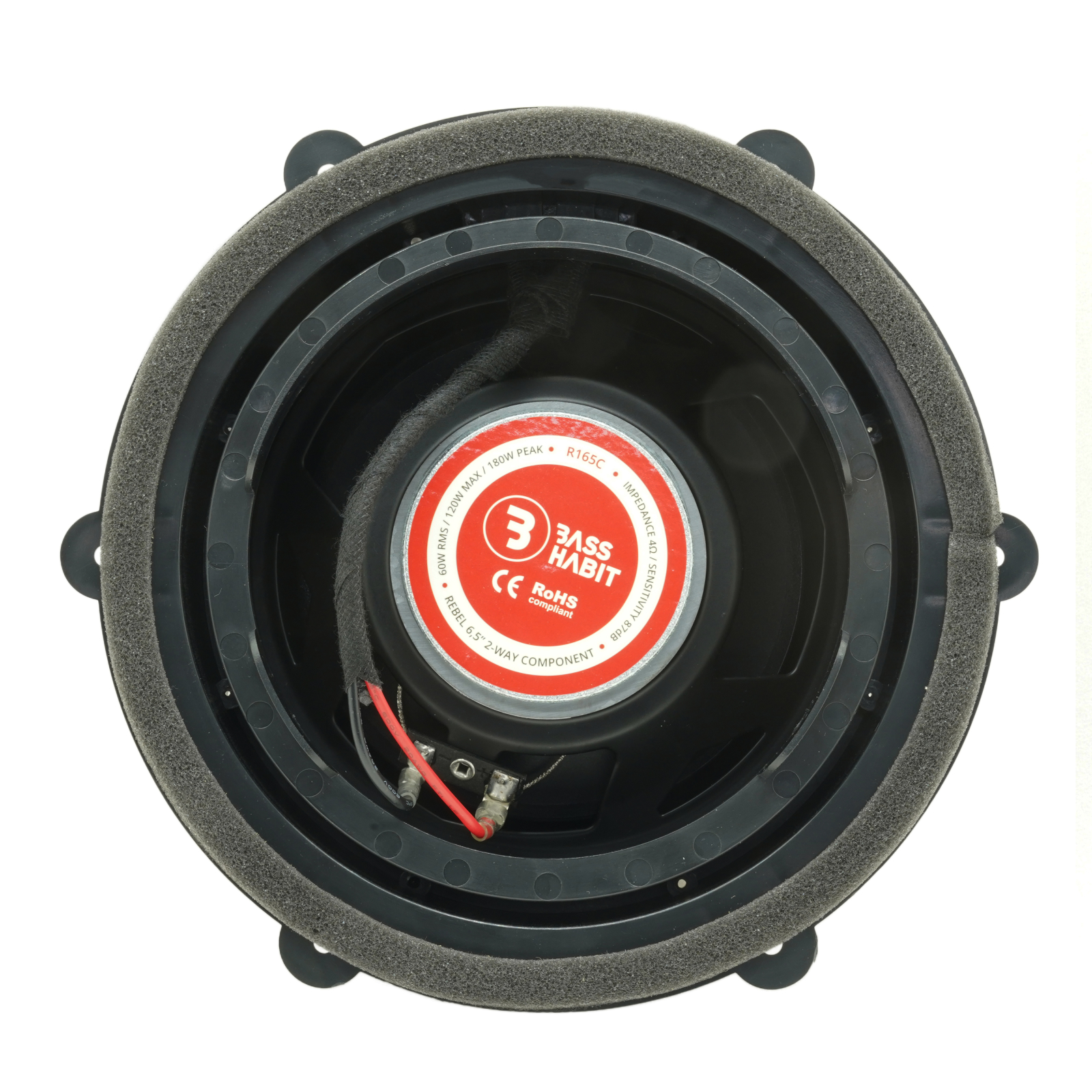 Set difuzoare auto componente usi fata VW Touareg 2010-2022 Bass Habit R165C 16.5cm 60W cu inele si mufa adaptoare [2]