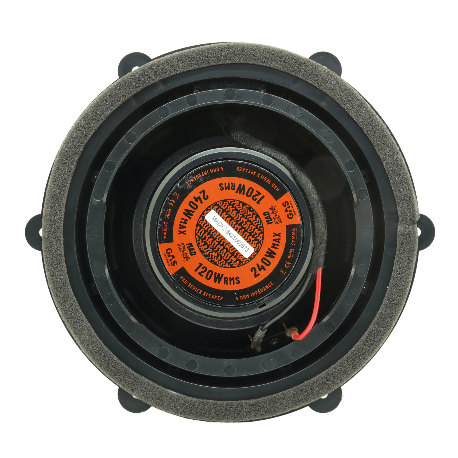 Set difuzoare auto componente usi fata VW Touareg 2010-2022 GAS MAD K2-64 16.5cm 120W cu inele si mufa adaptoare [2]