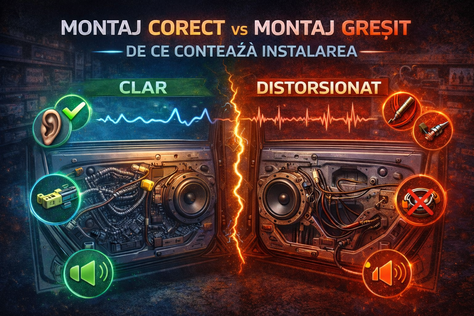 Montaj corect vs montaj greșit – de ce contează instalarea în audio auto