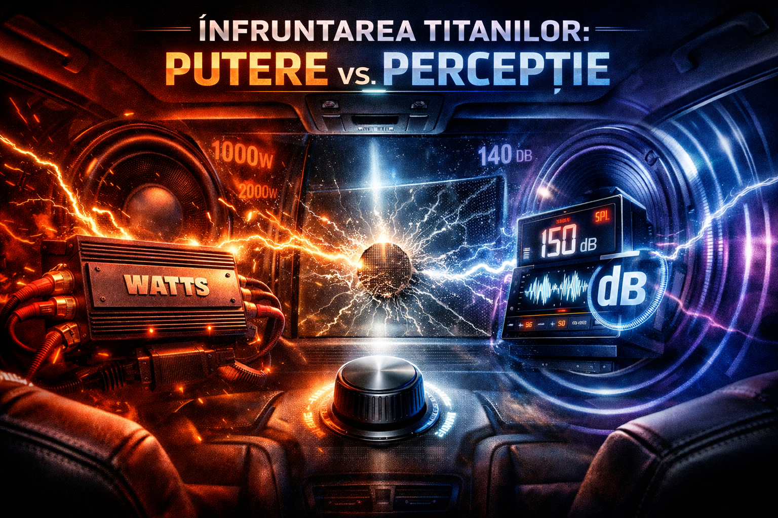 Wați vs dB în car audio – de ce contează dB mai mult decât wații