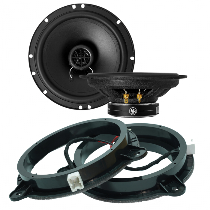 Pachet difuzoare auto coaxiale Dacia DLS Performance PA6 16.5 cm 50W cu inele si cablu adaptor [1]