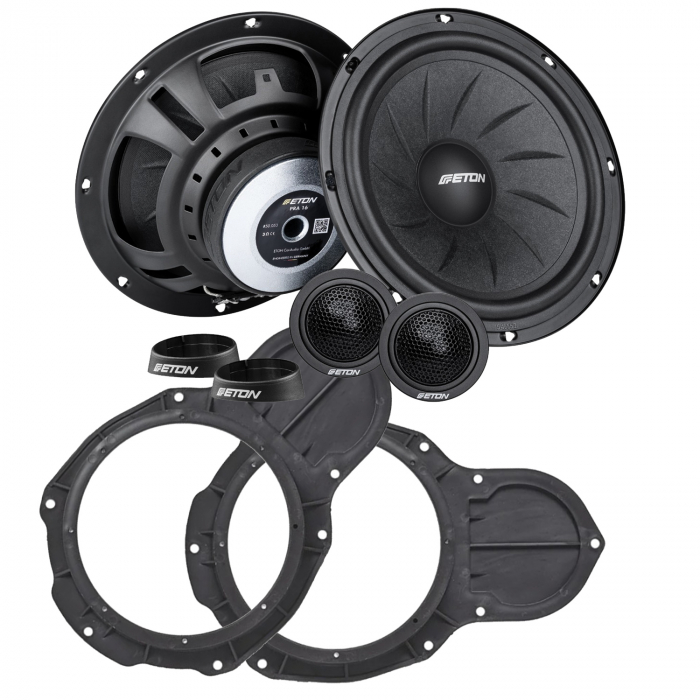 Pachet difuzoare auto componente VW Passat ETON PRA 16 16.5 cm 70W cu inele adaptor [1]