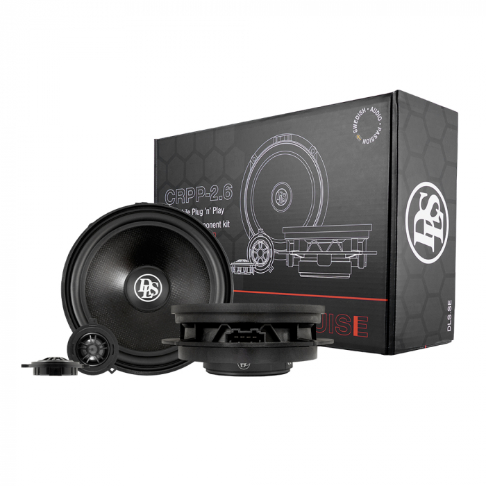 Set difuzoare auto componente DLS Cruise CRPP-2.6 compatibil Seat Skoda VW 16.5 cm 100W [10]