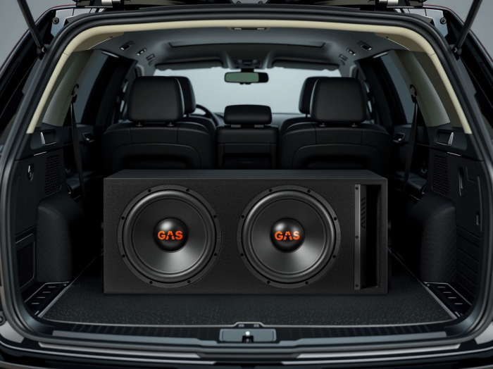 Subwoofer auto GAS MAD B2-212V 600W cu incinta [8]