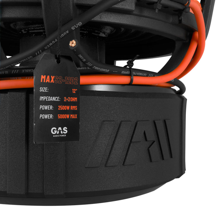 Subwoofer auto GAS MAX S2-12D2 12 inch 2500W 2 Ohm [6]