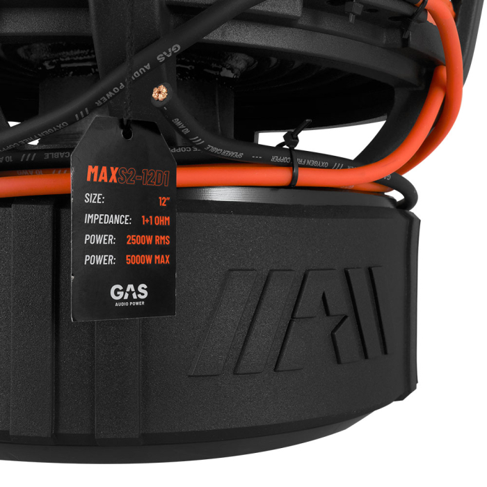 Subwoofer GAS MAX S2-12D1 12 inch 2500W 1 Ohm [6]