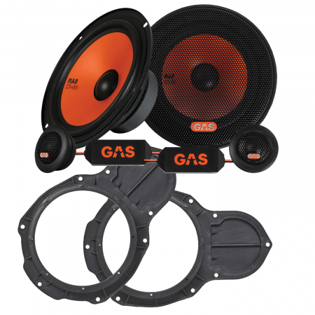 Pachete dedicate - Pachet difuzoare auto componente VW Passat GAS MAD K1-64 16.5 cm 80W cu inele adaptor