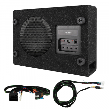 Subwoofer auto dedicat - Pachet subwoofer activ Plug and Play Axton ATB120A pentru VW