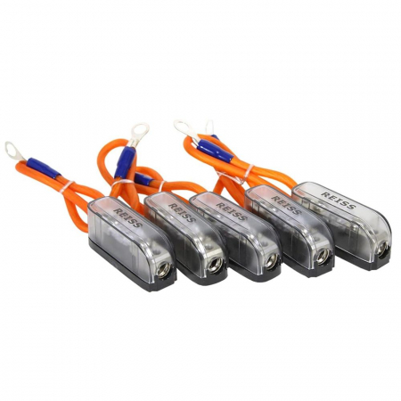 Accesorii instalare - Set 5 sigurante cu cablu Reiss PC8GA+AFS80A 80A