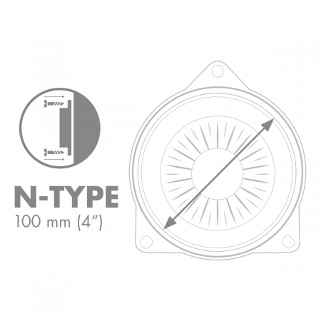 Set difuzoare auto compatibile BMW componente Eton UG BMW 10 N 10 cm 25W [1]