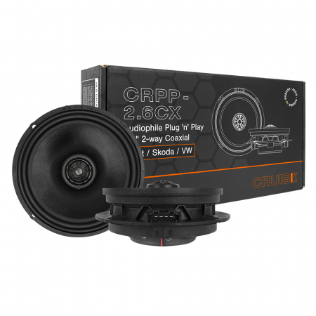 Set difuzoare auto coaxiale DLS Cruise CRPP-2.6CX compatibil Seat Skoda VW 16.5 cm 90W [7]