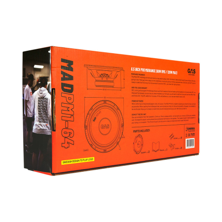 Set midbass GAS MAD PM1-64 16,5 cm 60W [9]