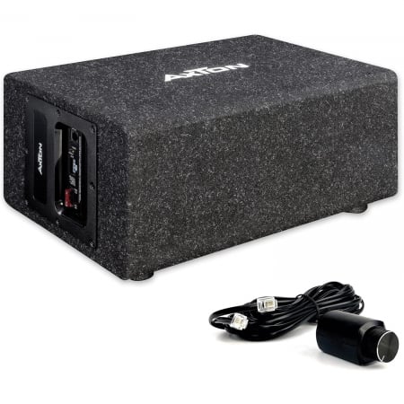 Subwoofer auto - Subwoofer activ AXTON ATB120QBA 20 cm 100W cu incinta
